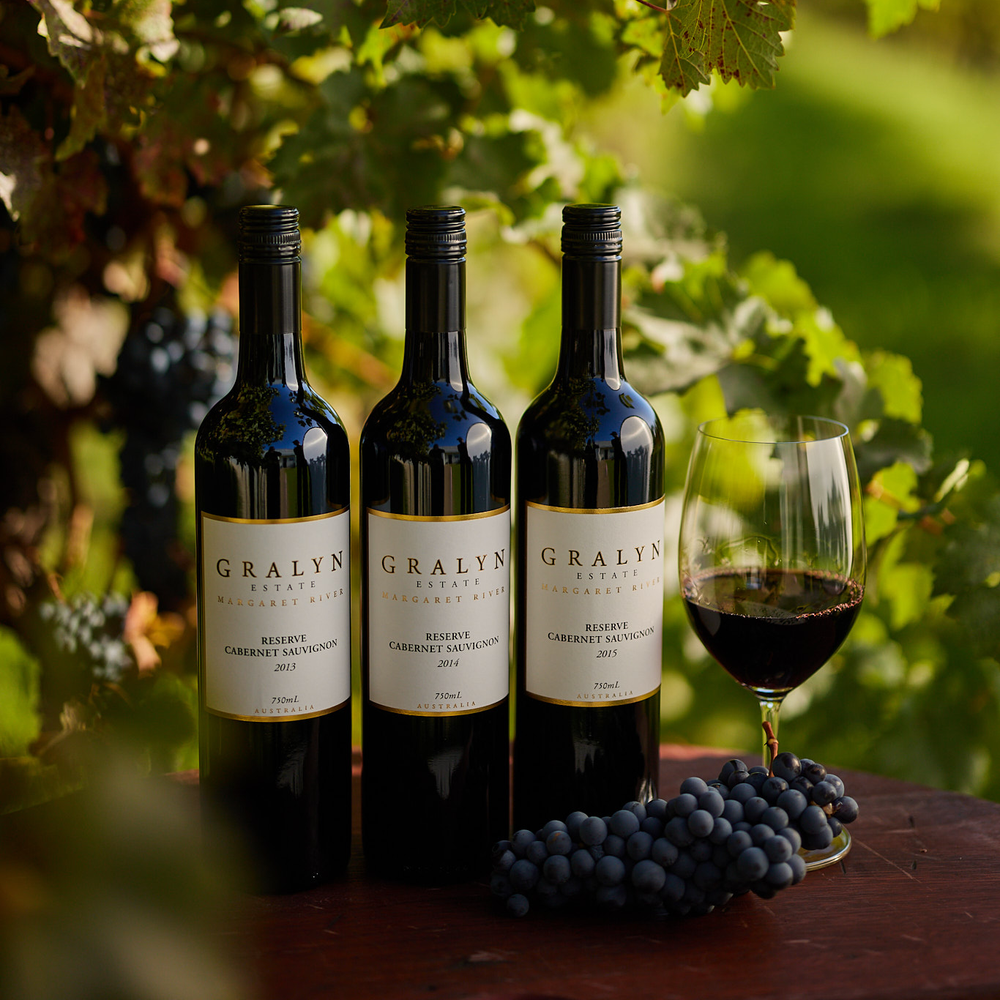 Gralyn Estate Reserve Cabernet Sauvignon Vertical Collection – Museum release red wines from Margaret River