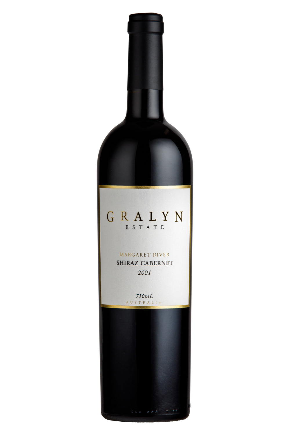 2001 Gralyn Estate Shiraz Cabernet – Museum Release bottle, award-winning aged red wine from Margaret River