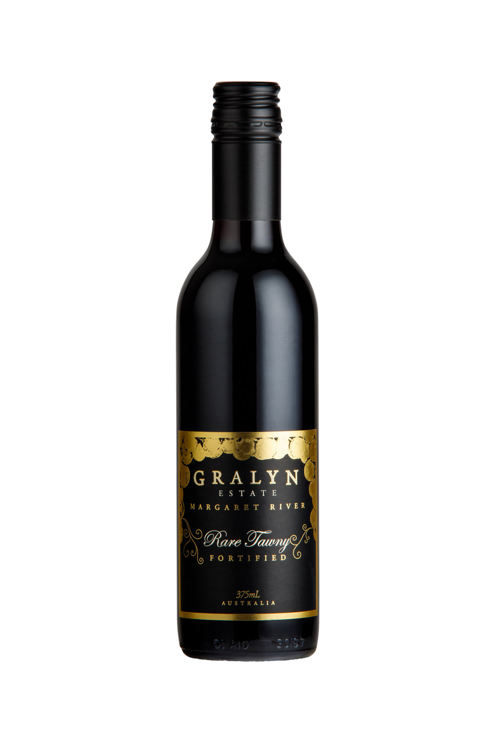 Bottle of Gralyn Estate Rare Tawny Fortified – 20-year aged wine with multiple gold medals and 95-point rating.
